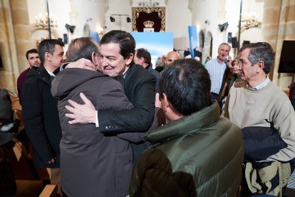 El candidato popular durante su intervención en Soria.