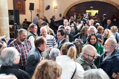 El candidato popular durante su intervención en Soria.