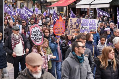 Soria se tiñe de morado por la igualdad en el 8M.