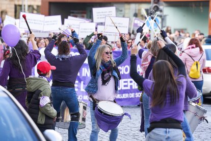 Soria se tiñe de morado por la igualdad en el 8M.
