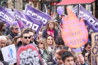 Soria se tiñe de morado por la igualdad en el 8M.