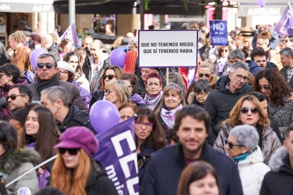 Soria se tiñe de morado por la igualdad en el 8M.