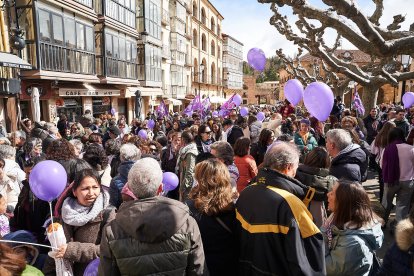 Soria se tiñe de morado por la igualdad en el 8M.