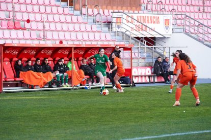 Imagen del partido disputado en la tarde del domingo en Los Pajaritos.