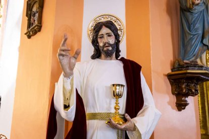 Talla Cristo de la cena.