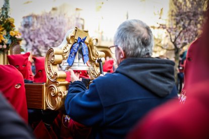 La Verónica y Jesús Caído en su emotiva salida desde San Pedro este Jueves Santo.