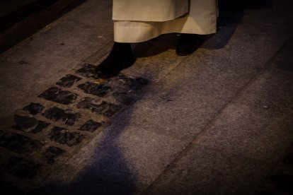 Momentos de la procesión por el Casco Viejo de Soria en su séptimo año.