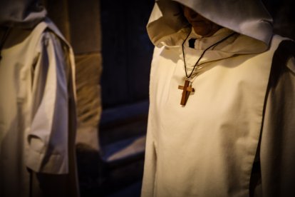 Momentos de la procesión por el Casco Viejo de Soria en su séptimo año.