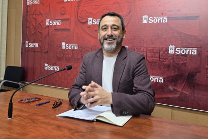 Javier Muñoz, portavoz del PSOE en el Ayuntamiento de Soria.