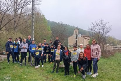 Participantes en la prueba celebrada en el entorno de San Leonardo.