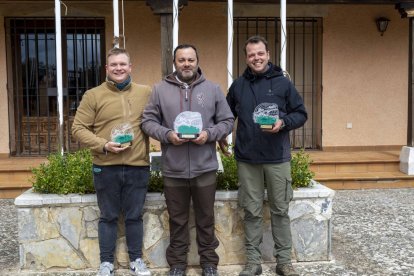 El pódium del Campeonato Provincial de Recorridos.