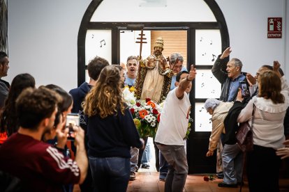 Los sorianos celebran el Catapán en los locales de cuadrilla.