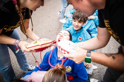 Los sorianos celebran el Catapán en los locales de cuadrilla.