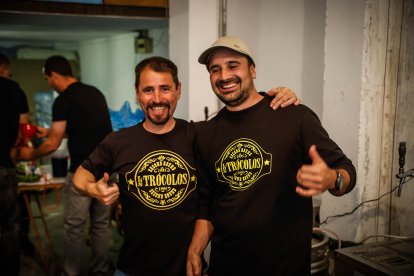 Los sorianos celebran el Catapán en los locales de cuadrilla.