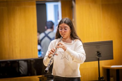 Los alumnos interpretaron el Himno de la alegría