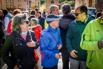 La marea solidaria a su paso por el centro de la ciudad durante la jornada de hoy.