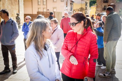 La marea solidaria a su paso por el centro de la ciudad durante la jornada de hoy.