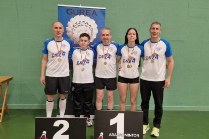 Los sorianos que compitieron en Vitoria.