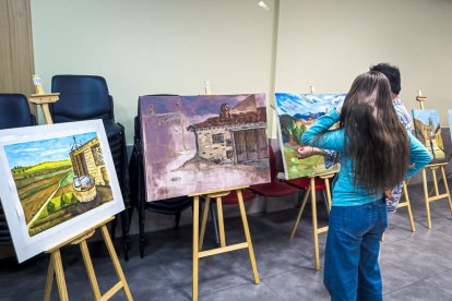'Descubre Golmayo' pinturas realizadas dentro de la Semana Cultural