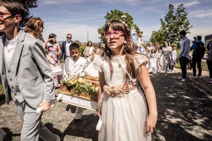 Devoción ante la patrona de Ólvega, la Virgen de Olmacedo