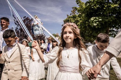 Devoción ante la patrona de Ólvega, la Virgen de Olmacedo