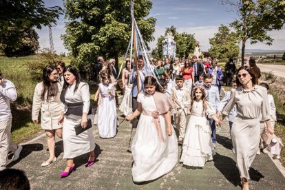 Devoción ante la patrona de Ólvega, la Virgen de Olmacedo