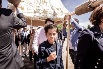 Devoción ante la patrona de Ólvega, la Virgen de Olmacedo