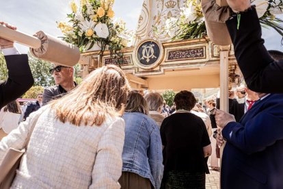 Devoción ante la patrona de Ólvega, la Virgen de Olmacedo
