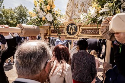 Devoción ante la patrona de Ólvega, la Virgen de Olmacedo