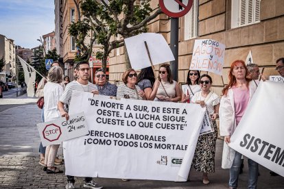 Concentración en Soria por la huelga de médicos