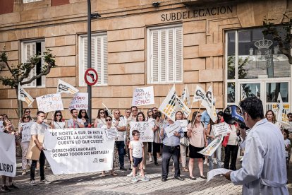Concentración en Soria por la huelga de médicos