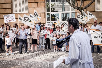 Concentración en Soria por la huelga de médicos