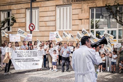 Concentración en Soria por la huelga de médicos