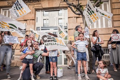 Concentración en Soria por la huelga de médicos