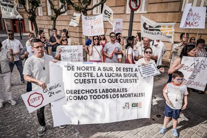 Concentración en Soria por la huelga de médicos