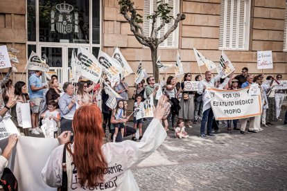 Concentración en Soria por la huelga de médicos