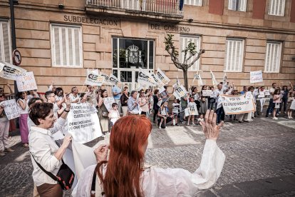 Concentración en Soria por la huelga de médicos