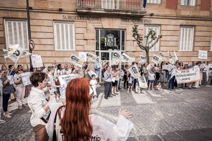 Concentración en Soria por la huelga de médicos