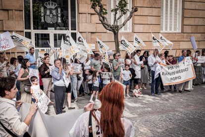 Concentración en Soria por la huelga de médicos