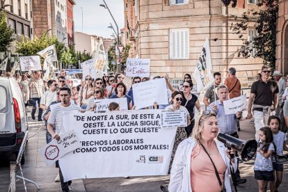 Concentración en Soria por la huelga de médicos