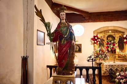 Tradicional bendición de los campos este domingo en la ermita de Santa Bárbara.