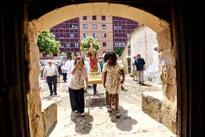 Tradicional bendición de los campos este domingo en la ermita de Santa Bárbara.