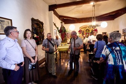 Tradicional bendición de los campos este domingo en la ermita de Santa Bárbara.