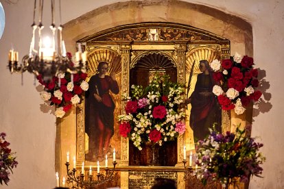 Tradicional bendición de los campos este domingo en la ermita de Santa Bárbara.