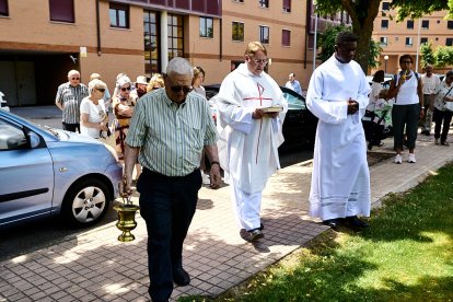 Tradicional bendición de los campos este domingo en la ermita de Santa Bárbara.
