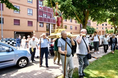 Tradicional bendición de los campos este domingo en la ermita de Santa Bárbara.