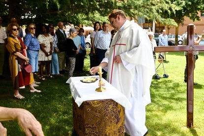 Tradicional bendición de los campos este domingo en la ermita de Santa Bárbara.