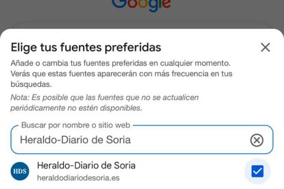 Asegúrate de marcar la casilla de la derecha para que se guarden tus preferencias.