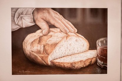 Una serie de pinturas  sobre el pan y la labor del panadero