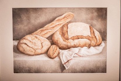 Una serie de pintura sobre el pan y la labor del panadero